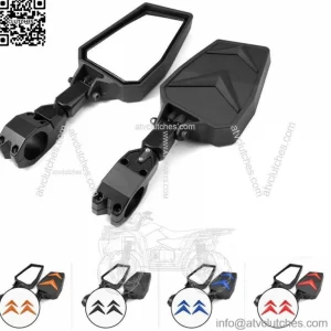 1.75''-2" UTV Side Mirrors Foldable Adjustable for Polaris RZR S 800 900 XP 1000 (For: John Deere Gator CS)