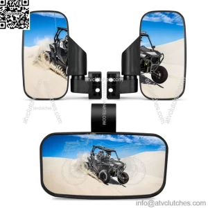 UTV Rear View Mirrors Set 1.75"-2" Bar for CFMOTO ZFORCE 500 600 800 950 1000 (For: John Deere Gator CS)