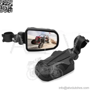 UTV Rear View Side Mirrors Convex For 1.75" Polaris RZR 570/800 /900 S /1000 XP (For: John Deere Gator CS)