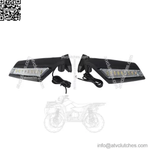 Updated Side View Mirror with LED Lights For Can Am Maverick X3 Max R 2017-2023