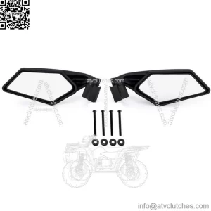 UTV Racing Rear View Side Mirrors For 2017-2023 Can Am Maverick X3 XRS XDS MAX