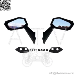 2pcs Front Door Rear View Side Mirrors for Can Am Maverick2017-2023#715004236