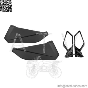 Lower Door Panel Inserts Rear View Side Mirrors For Can-Am Maverick X3 R 17-23