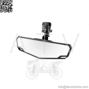 1.5-2" Roll Bar Convex Center Rear Mirror For Yamaha YXZ1000R Kawasaki Teryx