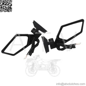 Pair Side Mirror w/ LED Turn Signal Light For Can-Am Maverick X3 Max R 2017-2020