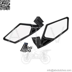 UTV Rear View Racing Side Mirrors For Can Am Maverick X3 Max Turbo R 2017-2020