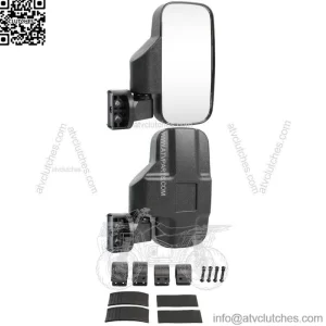 UTV Rear View Side Mirrors Set For Kawasaki Mule PRO FX FXT DX DXT PRO-MX Teryx