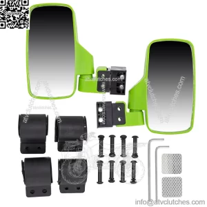Side View Mirror Set for John Deere Gator HPX XUV 550 560 590 835 Green (For: John Deere Gator HPX HPX815E)