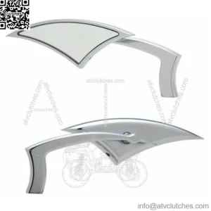 New Paul Yaffe Bagger Nation Chrome Power Mirrors Mirror Pair Set Harley Touring (For: Harley-Davidson)