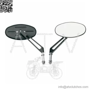 Arlen Ness Black Stealth I Mirrors Mirror Set Harley Sportster Softail Bobber (For: Harley-Davidson)