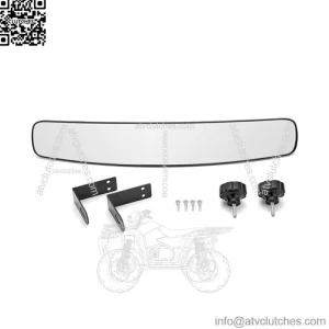 Golf Cart Panoramic Rear View Mirror 16.5?? Extra Wide Fit EZ-Go Club Car Yamaha