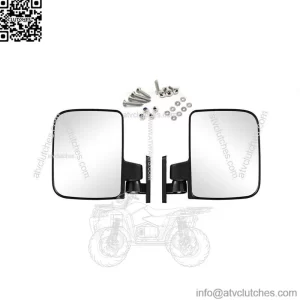 Golf Cart Side Mirrors Wide Rear View Mirror Kit For Club Car EZGO Yamaha Star