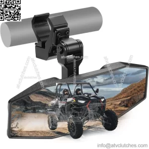 UTV Rear Center View Mirror For 1.5"-2" Polaris RZR Pioneer Talon Kawasaki Teryx (For: More than one vehicle)