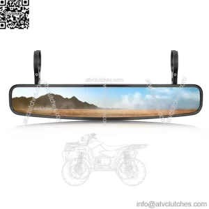 UTV Rear Center Mirror w/1.75"/2" Roll Bar For Polaris RZR 900 Can Am Maverick (For: More than one vehicle)