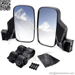 UTV Rear View Side Mirrors 1.75" For Polaris Ranger RZR XP Crew 570 800 900 1000 (For: More than one vehicle)