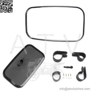 UTV Rear Side View Mirror 1.5" 1.75" 2" Clamp For Polaris YAMAHA HONDA Can-Am (For: More than one vehicle)