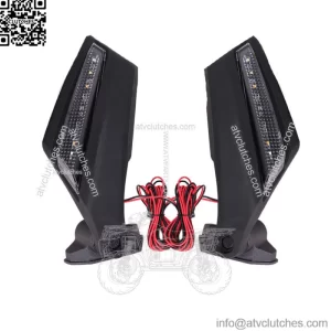 ADJUSTABLE Racing Side Mirrors W/ LED Turn Signal Lights For Can-Am Maverick X3 (For: More than one vehicle)