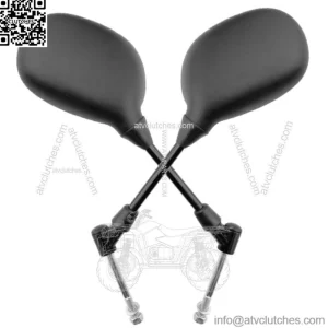 Plastic Mirror Pair Black for Peugeot Kisbee 50 Vivacity 50