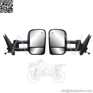 Pair Right+Left Side Towing Mirror for 2007 to 2013 Chevy Silverado and Sierra (For: More than one vehicle)