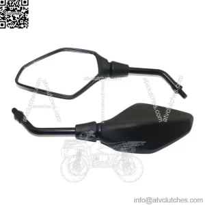 Mirror for Motorbike, Motorcycle Rearview Mirror, Motorbike Mirror Universal 7/8 inches 22mm, High Definition, with M8 M10 Clockwise and Counter Clockwise Threaded Bolts, for Motorcycle ATV Scooter