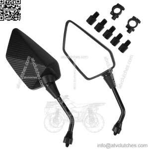 ATV Mirror, Side Rearview Mirrors for Bike Motorcycle ATV Scooter Cruiser