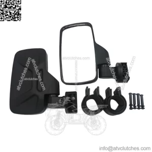UTV Side Mirrors Compatible With Polaris Ranger General Can-Am fit for slotted Profiled Tube Adjustable break-Away Rear View Mirror