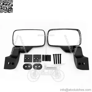 UTV Door Mounted Rear View Side Mirrors for Polaris Ranger XP 1000 Crew #2889241