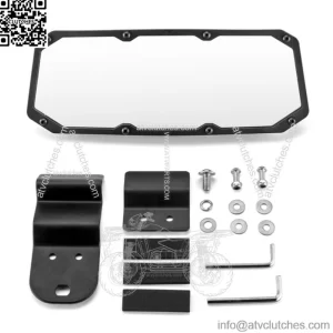 10.5" x 3.75" Rear View Mirror, High-Definition Race Convex Mirror, ABS housing & Tempered Glass Center Mirrors Compatible with 2015+ Polaris Ranger 570 900 XP 1000/Crew & Can Am Defender