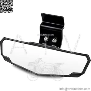 UTV Center Rear View Mirror, Premium Convex RearView Mirror for Polaris Ranger 570 900 1000 Crew/Can Am Defender 2015-2021 Accessories