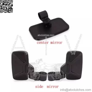 For Polaris and other UTV motorcycle rearview mirrors left right center mirror