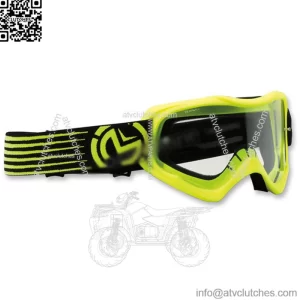 RACING goggles black, transparent lens