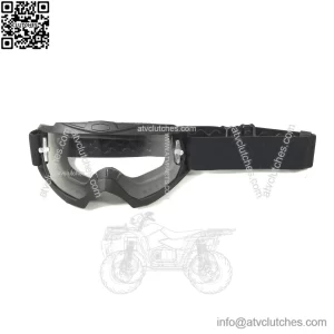 X-ATV black anti-fog goggles