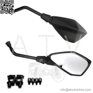 Black mirrors with mounting kit (LU8148)