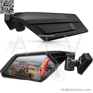 360?? Adjustable Side Mirrors for Can-Am Maverick X3 Turbo MAX (2017-2025) ?C UTV Rear View Upgrade