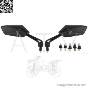 Kawasaki Z125 Z250 Z400 Z650 Z1000 Z900 Motorcycle Rear View Side Mirrors Pair Set