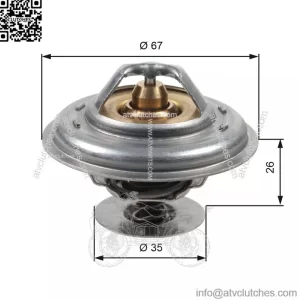 Coolant Thermostat fits VW LT Mk2 2.5D 96 to 06 Gates 025121113F 069121113