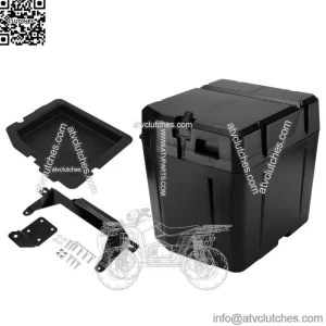 For Polaris Ranger XP 1000 /Crew Under Seat Storage Box Black 2018-2023 2882910