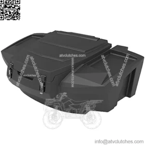 MotoAlliance UTV Rear Cargo Box - JEMCO 148 QT Waterproof Storage Bed Tool Box - Compatible with Polaris RZR 900 and 1000S and Trail Models