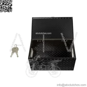 Black Aluminum Diamond Plate for Garage Pickup Traile Tool Box 20" x 12" x 9.5''