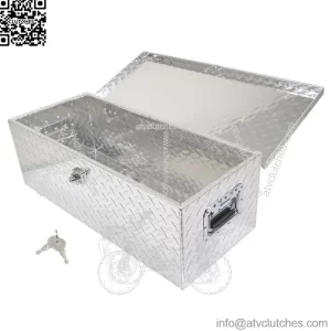 30" x 13" Silver Aluminum Tool Box For Car Truck Pickup Trailer Trunk Storage