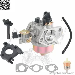 Carburetor W/Fuel Line Fit For Honda GX340 GX390 11HP 13HP 16100-ZF6-V01