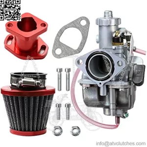 212cc Carburetor with Air Filter Intake Mainfold VM22 Performance for Mikuni 22mm Carb Predator 212cc 196cc Mini Bike Go Kart KT196 BT200X CT200U Honda GX200 Clone Engine
