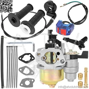 GX160 Carburetor Carb Jet 7/8 Twist Throttle Cable Assembly Kit for Predator 196cc 212cc 6.5hp Coleman CT200U CT200U-EX BT200X Baja Warrior Heat MB165 MB200 Massimo Trailmaster Mini Bike Parts