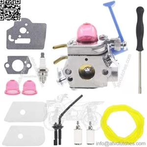 C1Q-W40A Carburetor for Husqvarna 124L 125E 125C 125L 125LD 125R 125RJ 128C 128L 128LDX 128R 128RJ 128DJX Craftsman String Trimmer with 545081897 Fuel Line Tune Up Kit