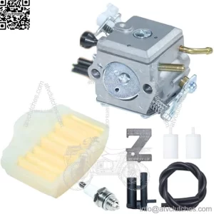 503281801 Carburetor with 575269103 Air Filter Assembly for Husqvarna 362 365 371 372 Chainsaw Replaces Husqvarna 5032818-01 5032832-03 503281801 503283203 Hd-12B