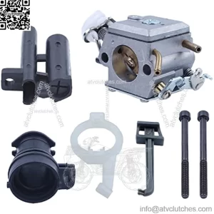 Carburetor Intake Manifold Kit For Husqvarna 362 365 371 372 372XP For Chainsaw Part, Carburetor, Choke Rod, Intake Manifold, Grommet, Intake Support, Carb Bolt