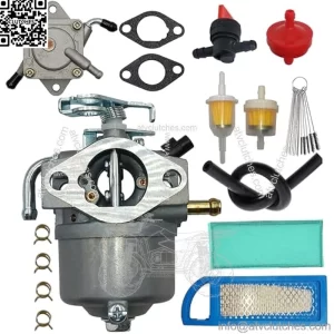 AM122006 Carburetor Fit for John Deere AM18740 AM121391 Gator 6X4 Worksite PC2387 32429 32256 32414 32429 Replace for Gator 4x2 Carburetor.With Air Filter and Fuel Pump
