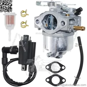 AM122006 Carbruetor with AM120732 Ignition Coil Replaces John Deere AM122006, AM121391, AM118740 for John Deere 4X2, 6X4 Gators, Diesel Gator, Trail Gator, Worksite Gator, PC2387