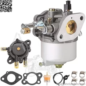 Golf Cart Carburetor Fuel Pump Kit for 1991+ EZGO TXT Marathon Medalist Freedom ST 4-Cycle Models with 295cc Engines OEM# 26645-G01 26645-G03 72840-G01 26726-G01 26727-G01 72558-G02 603901 17553