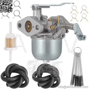 Carburetor Kit for EZGO Marathon 2-stroke Gas 1988-1993, Replace OEM 23932-G1 23932G1 14031-G1 14031G1 21740-G1 21740G1 17563 17564 Carb-018A